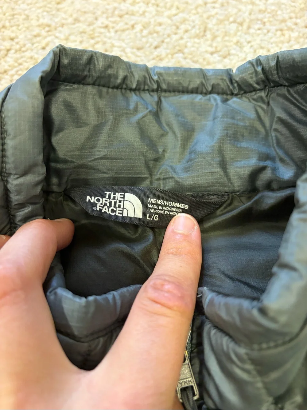The North Face lightweight quilted